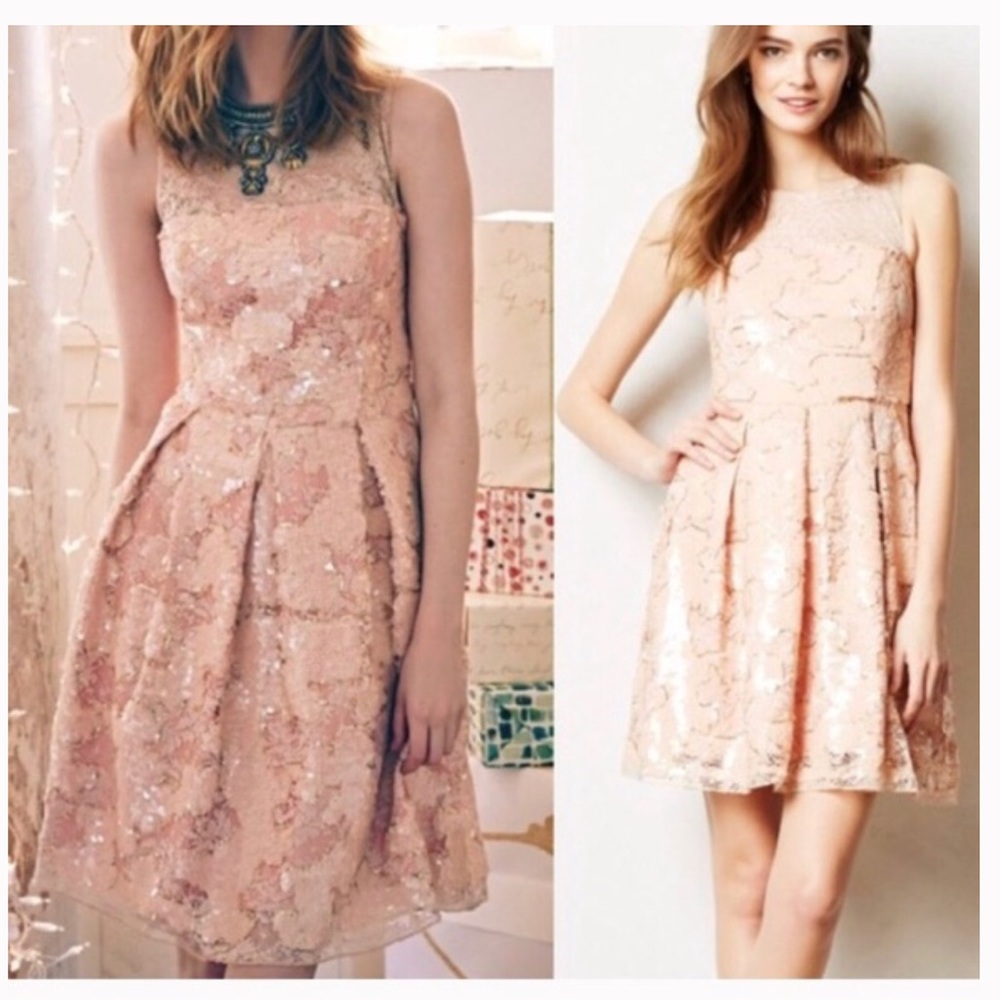 New Anthropologie Stunning Sequin Dress